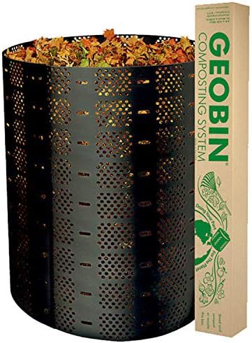 Black expandable geobin backyard composter