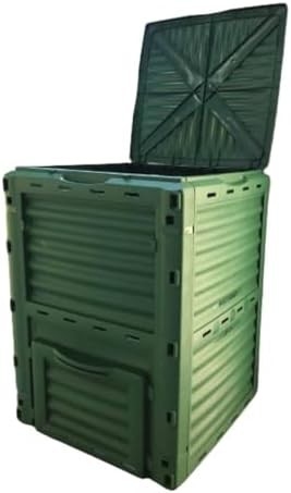 Recycled polypropylene outdoor stationary composter