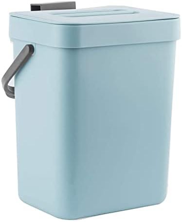 Small blue hanging compost bucket 0.8 gal