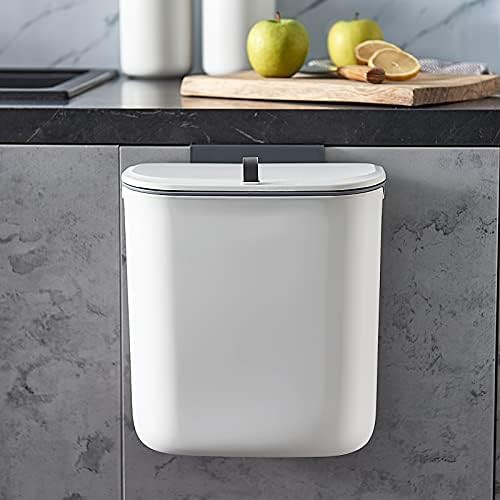 White plastic slide open hanging bin