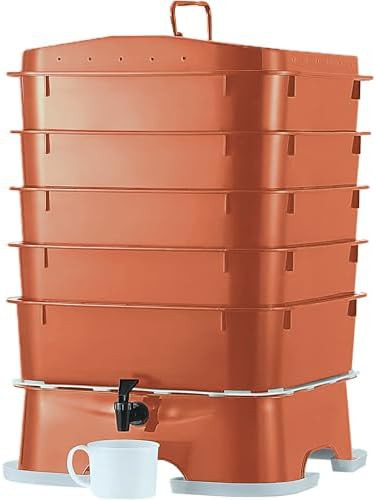 Terracotta indoor worm composting starter