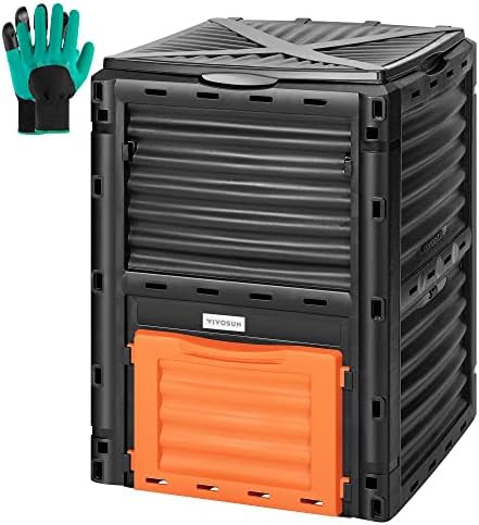 Large capacity outdoor compost barrel