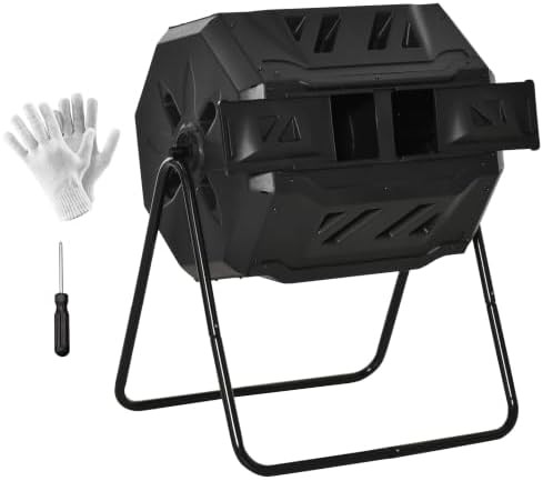 Black dual chamber forty three gallon tumbler