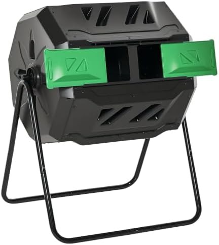 Green dual chamber forty three gallon tumbler