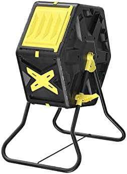Single chamber rotating garden compost bin