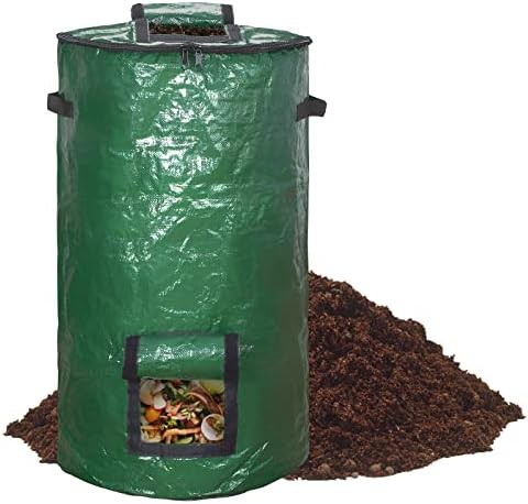 Single green garden waste bag
