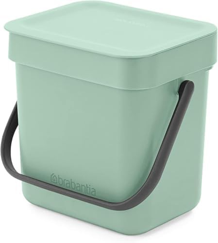 Jade green 3L countertop food scrap bin