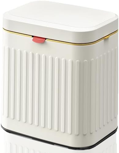 White hanging kitchen bin for cabinets