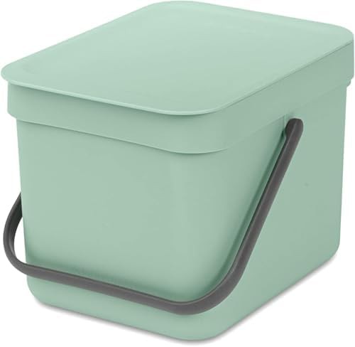 Jade green 6L bin with wall mount