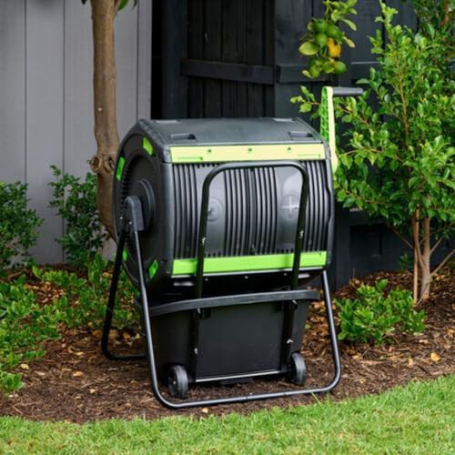 Dual chamber geared tumbler with rolling cart