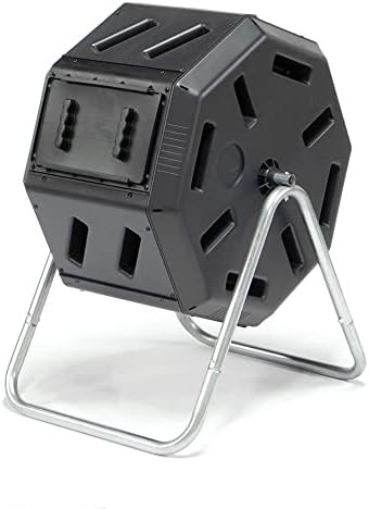 Black recycled resin tumbling garden bin