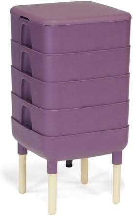 Plum four tray outdoor worm farm