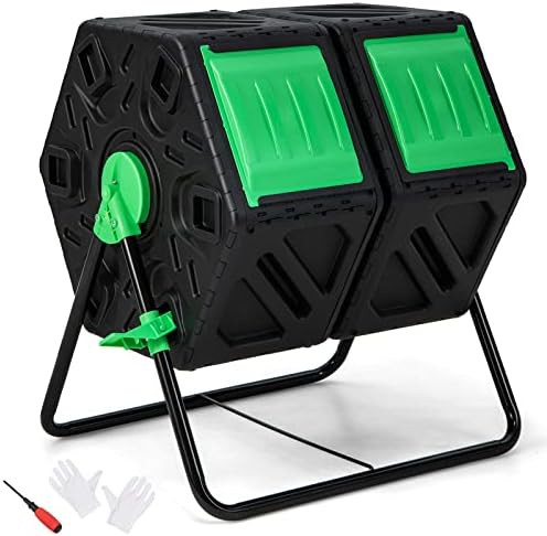 Compact 34.5 gal dual chamber tumbler
