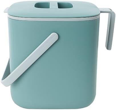 Small green stationary countertop composter