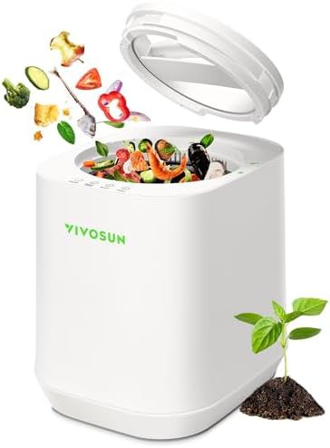Smart electric kitchen countertop composter