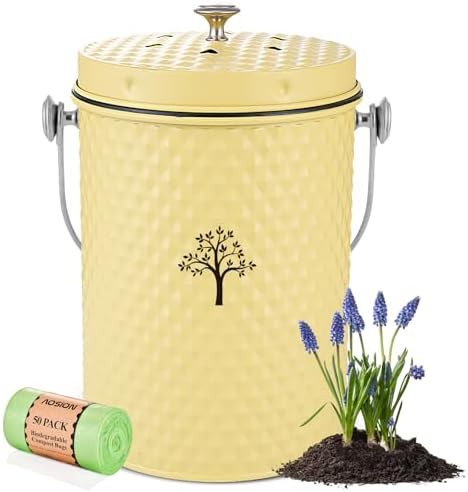 Small capacity kitchen scrap bin