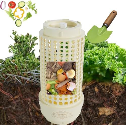 Large underground white worm farm tube
