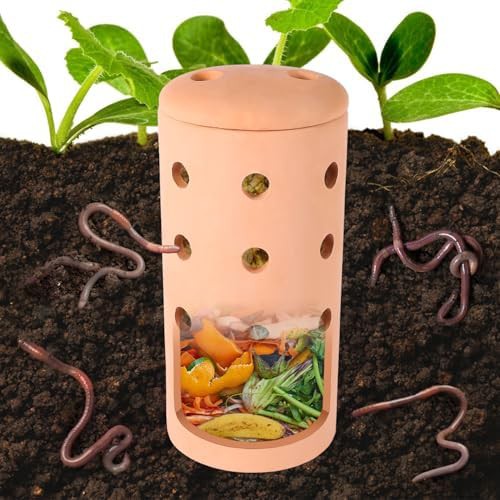 Ten inch clay underground worm composter