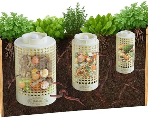 Three piece underground worm farm set