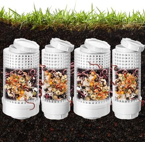 Four pack outdoor inground worm farm