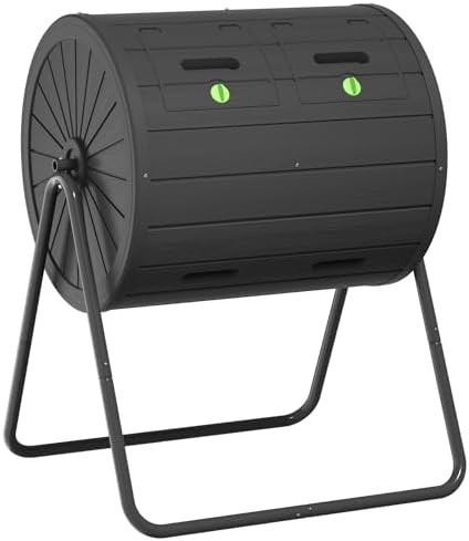 Efficient batch tumbling composter 45 gallon