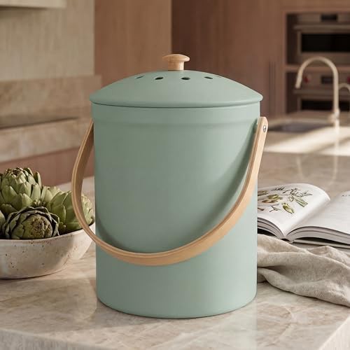 Stainless steel odorless kitchen bin