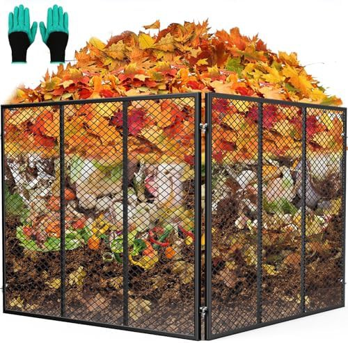 Large metal wire mesh composter 172 gal