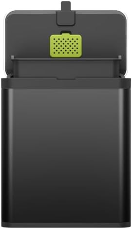 Matte black stainless steel countertop food caddy