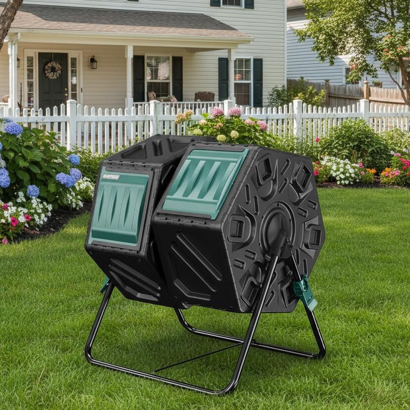 Dual chamber tumbler with locking system