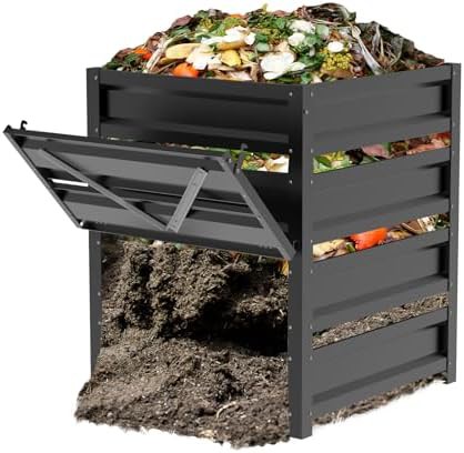 Medium metal mesh garden compost bin