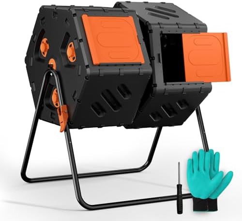 Dual chamber outdoor tumbler 45 gal