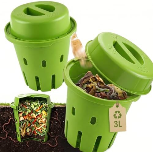 Small inground worm farm garden bin 3L