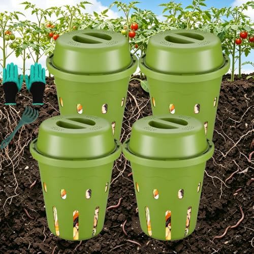 Four pack mini inground worm farm