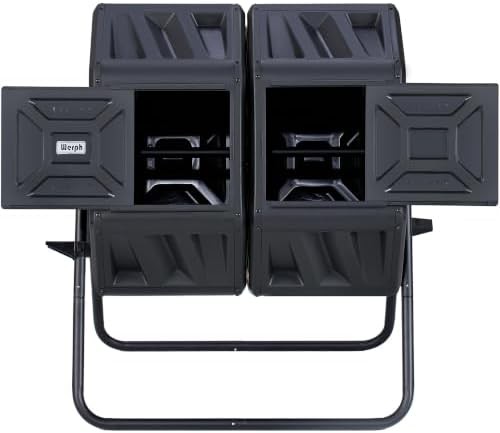 High capacity 54 gallon dual chamber bin